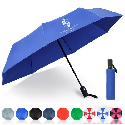 42'' Arc Auto Open+Close Telescopic Folding Umbrella